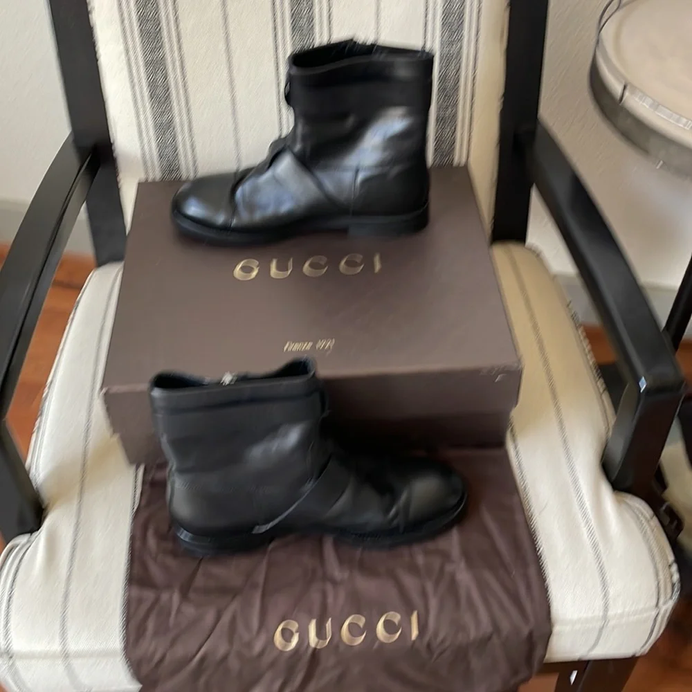 Gucci Sella Lux Nero boots size 10 - Picture 3 of 10